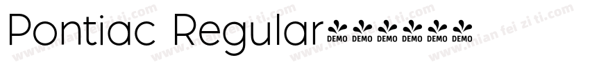 Pontiac Regular字体转换